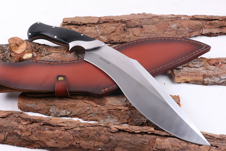 KHUKURI Ruler fixed blade knife machete with G10 handle UD404901